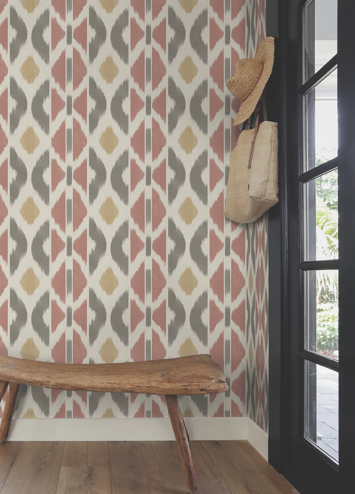 Patan Sedona by Antonina Vella Ikat Geometric Wallpaper – York Designer Series AB3096