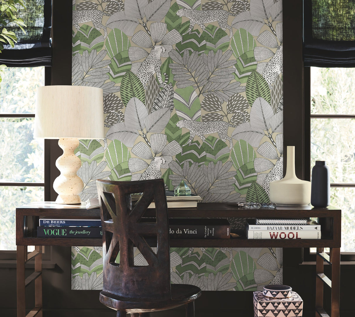 Namiri Green by Antonina Vella Wallpaper – York Designer Series AB3114