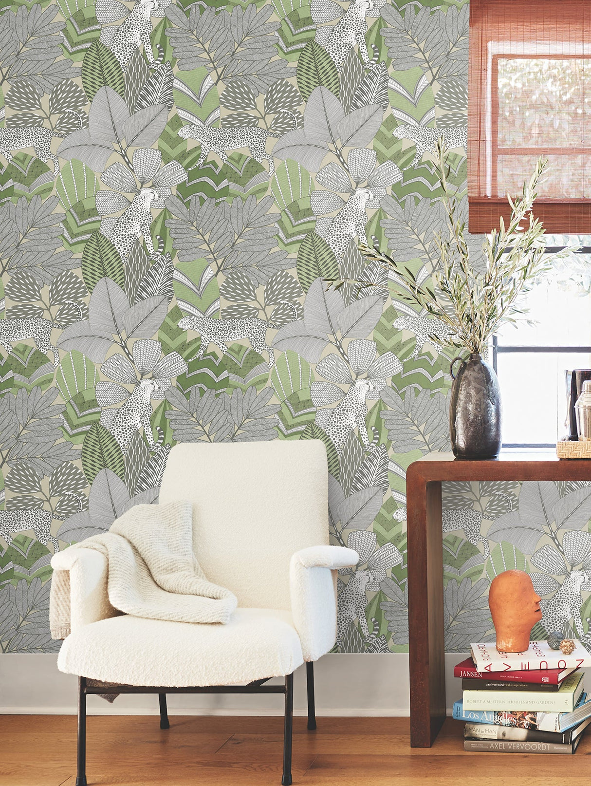 Namiri Green by Antonina Vella Wallpaper – York Designer Series AB3114