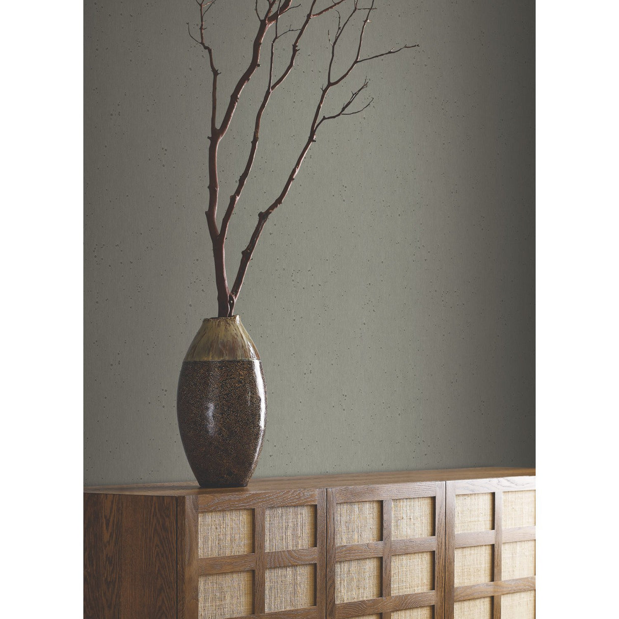 Burnished Patina Silver Wallpaper with Textured Metallic Patina - York AC9212