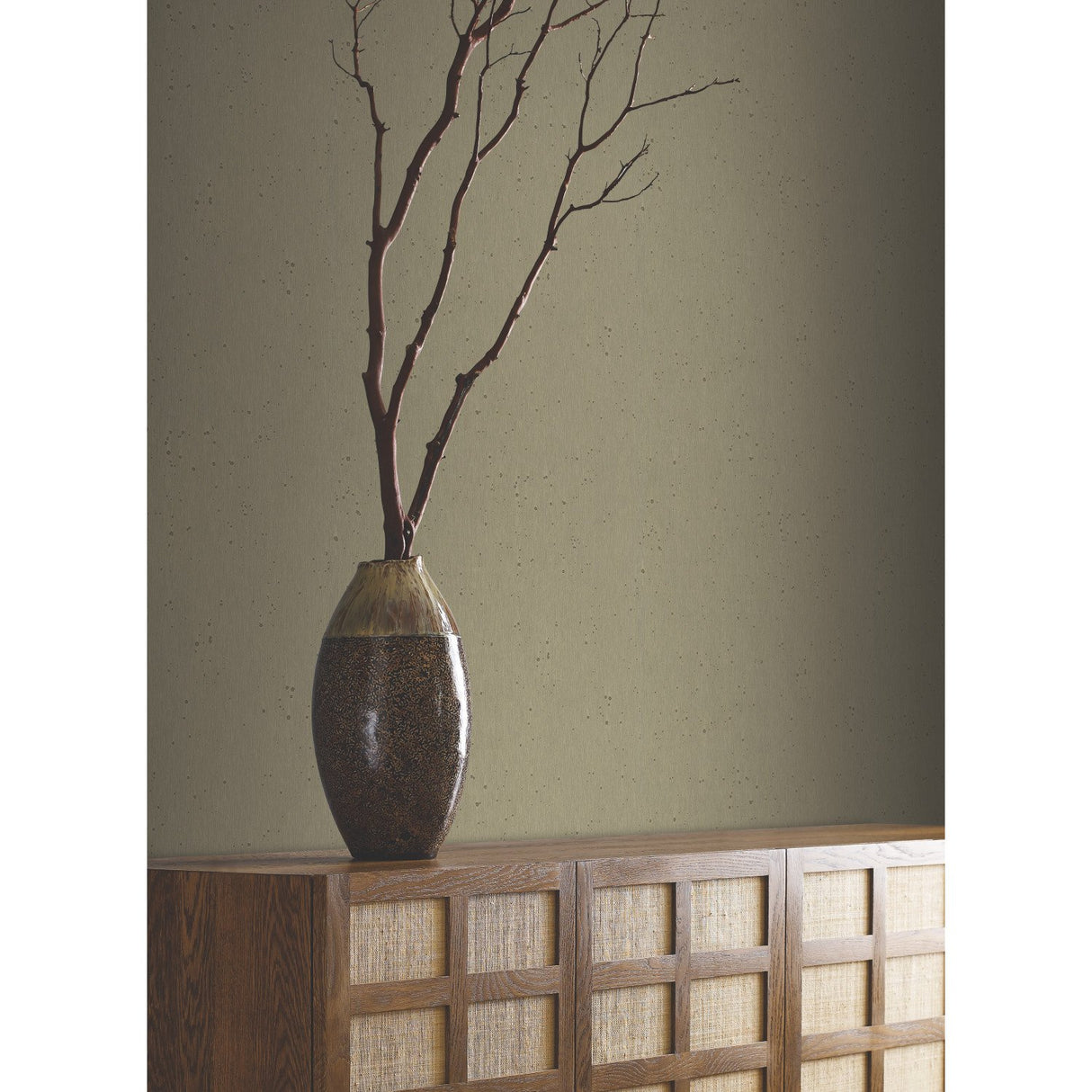 Burnished Patina Beige Wallpaper with Aged Metallic Texture - York AC9213