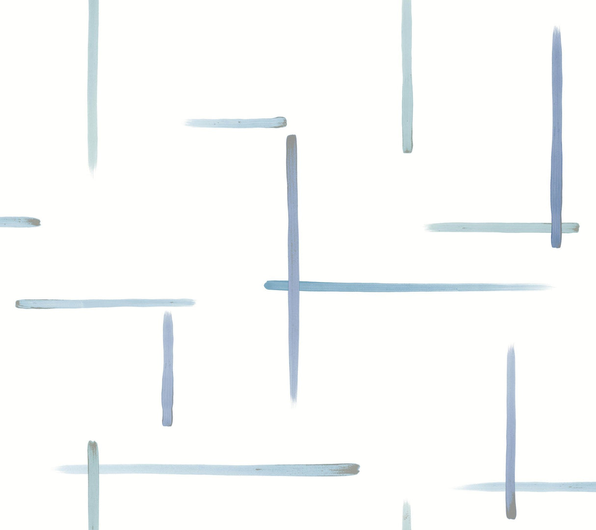 Gilded Sumi-E Blue & Glint Abstract Modern Wallpaper - York AG2042