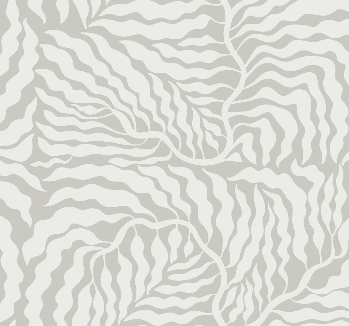 Fern Fronds Grey & White Wallpaper with Modern Botanical Pattern - York AG2064
