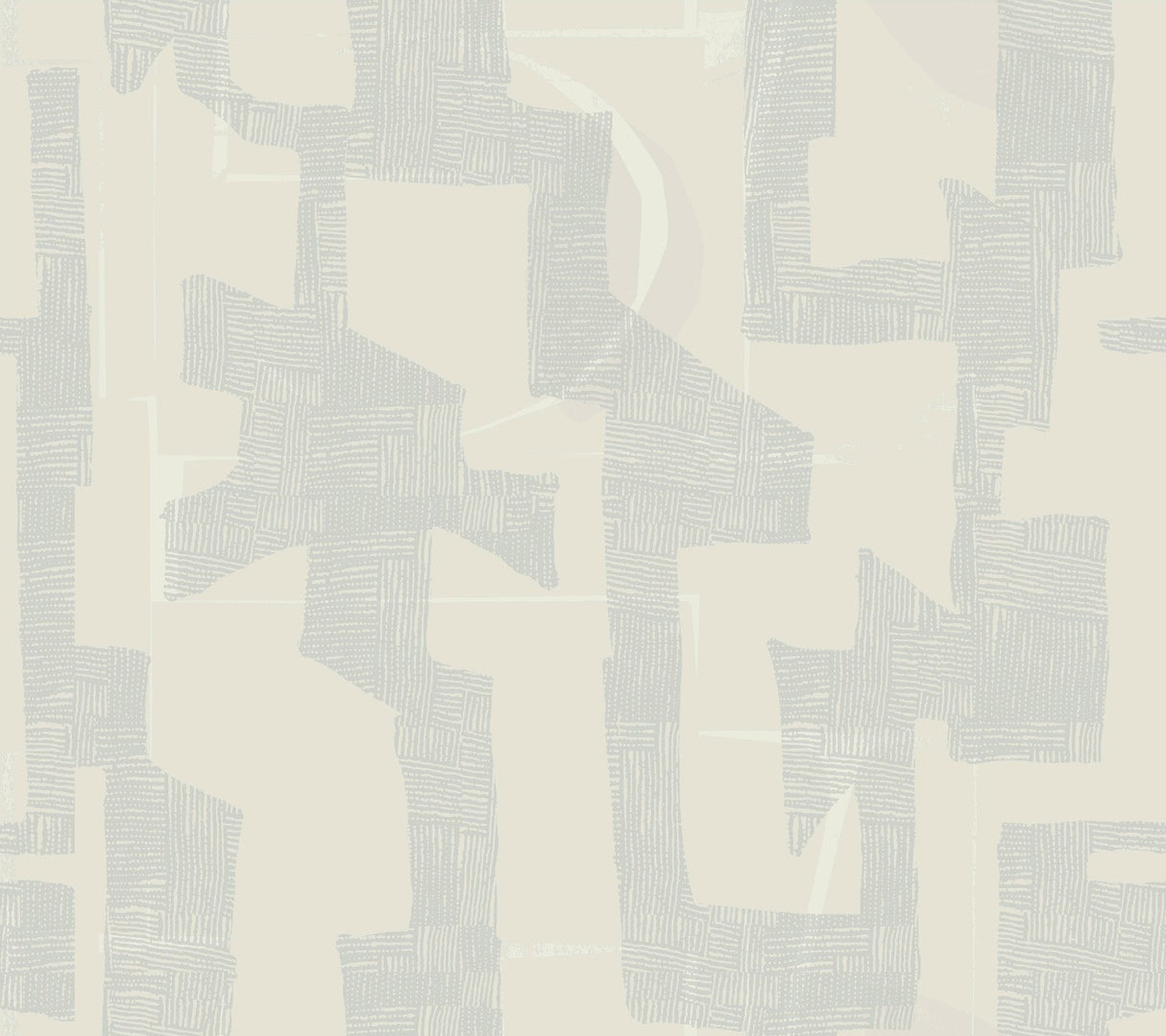 Modern Tribal Neutral & Grey Wallpaper with Geometric Bohemian Pattern - York AG2105