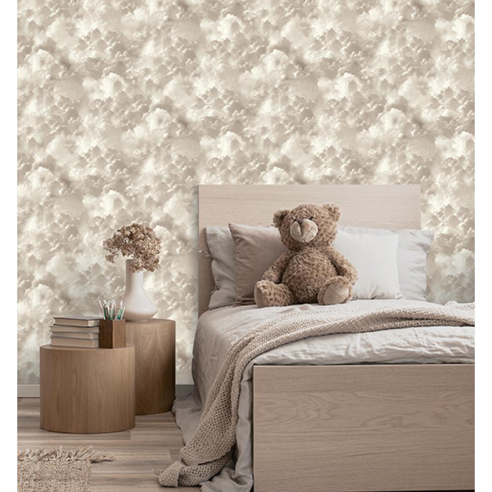 Merryweather Neutral by Arthouse Cloudy Skies Wallpaper – Brewster Home Fashions AH100189AH