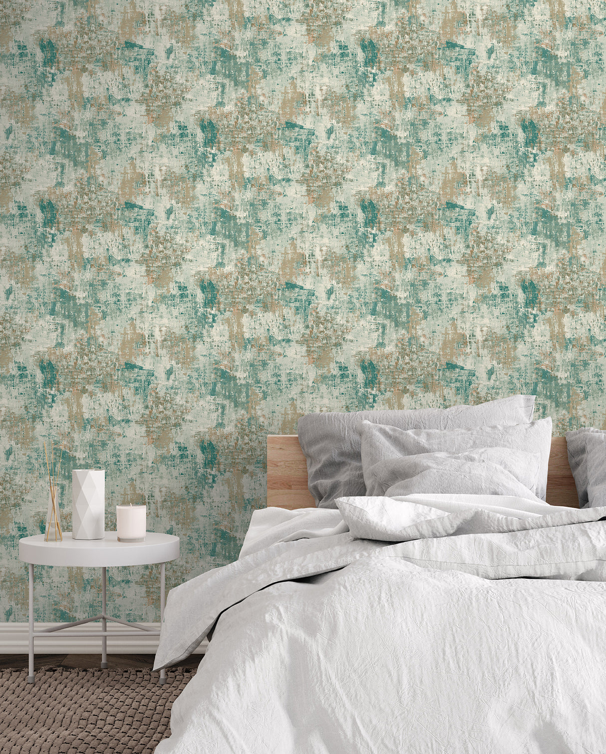 Sergio Green by Arthouse Abstract Texture Wallpaper – Brewster Home Fashions AH100193AH