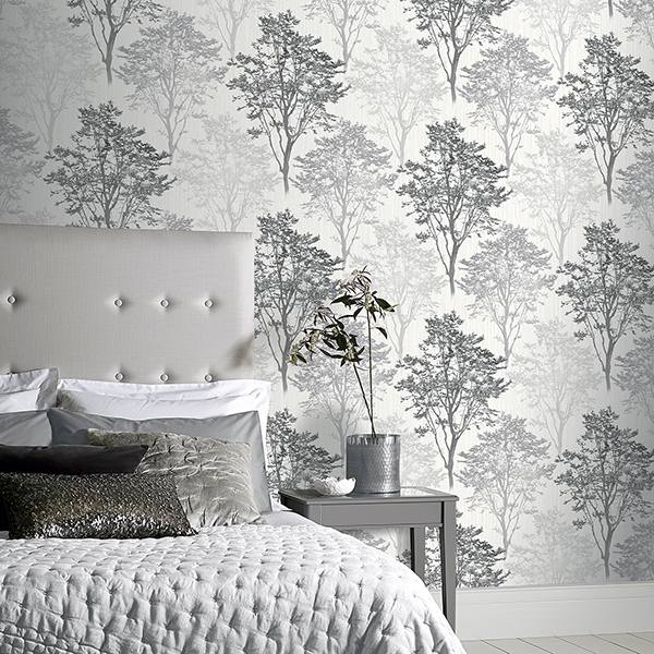 Edwin Grey by Arthouse Wildwood Wallpaper – Brewster Home Fashions AH259502