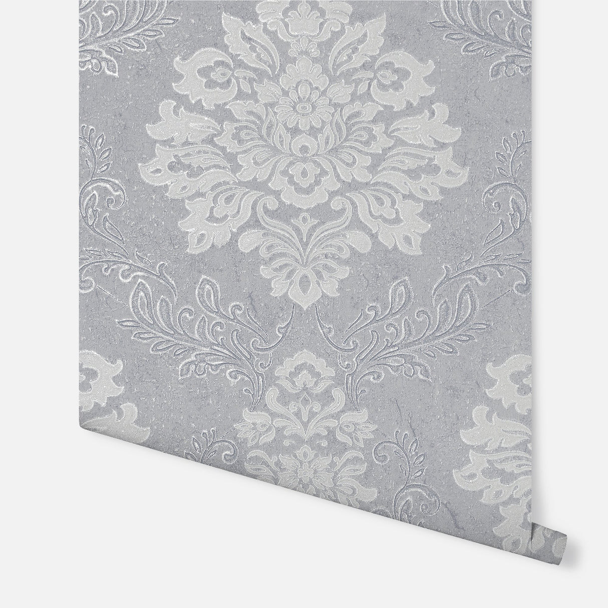 Harriet Silver by Arthouse Damask Wallpaper- Brewster AH290406
