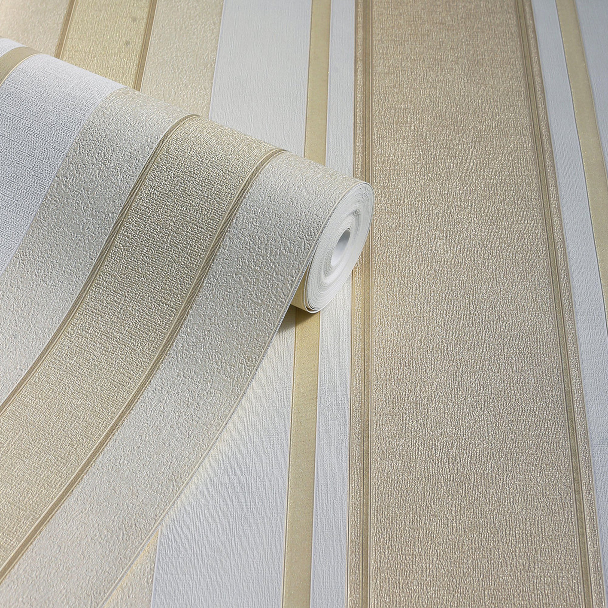 Palazzo Neutral by Arthouse Stripe Wallpaper – Brewster Home Fashions AH290502