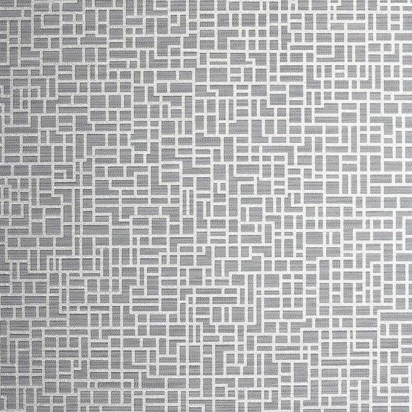 Satoni Silver Geometric Wallpaper Roll – AH293100