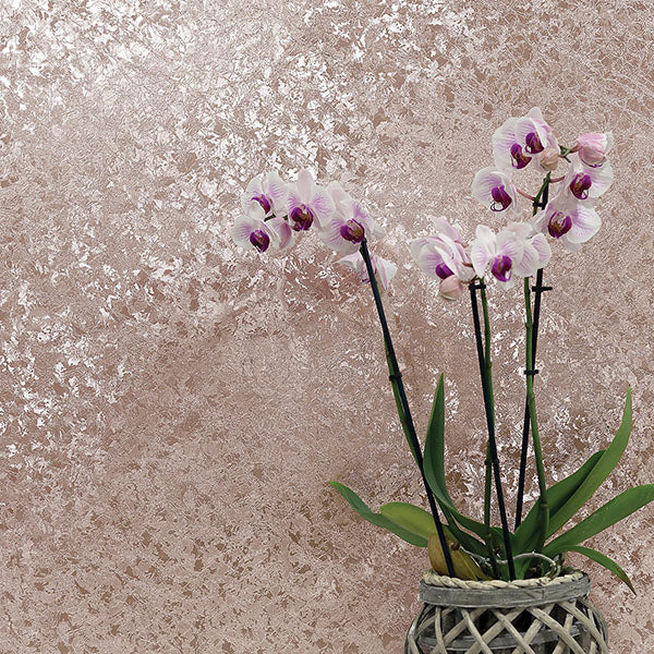 Lois Rose Gold by Arthouse Texture Wallpaper – Brewster Home Fashions AH294300