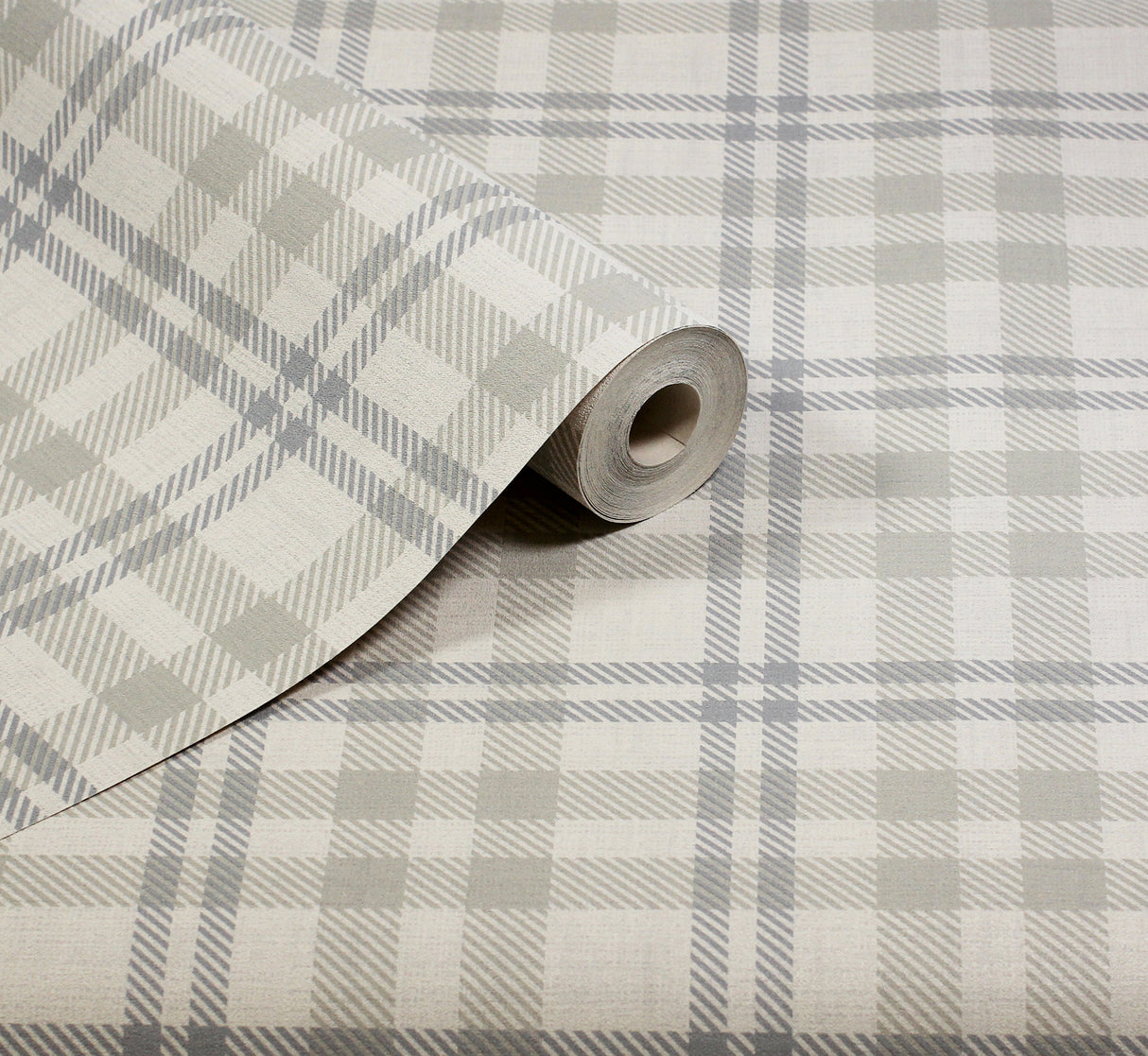 Corrine Neutral by Arthouse Countryside Check Wallpaper – Brewster Home Fashions AH294606