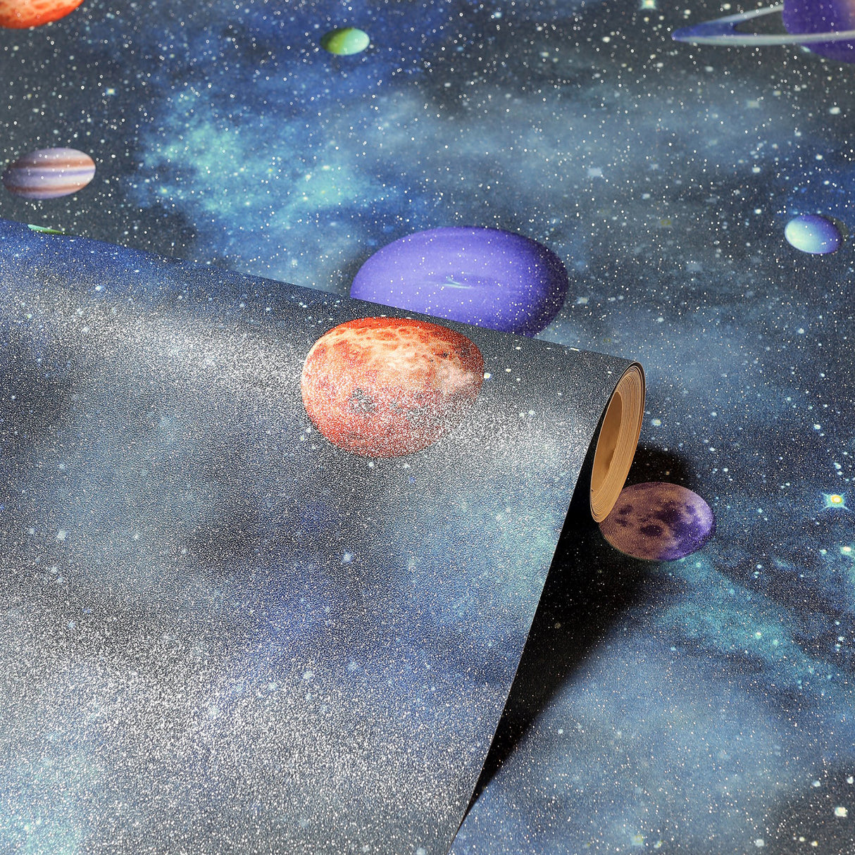 Albert Blue Cosmos by Arthouse Outer Space Wallpaper – Brewster Home Fashions AH296000