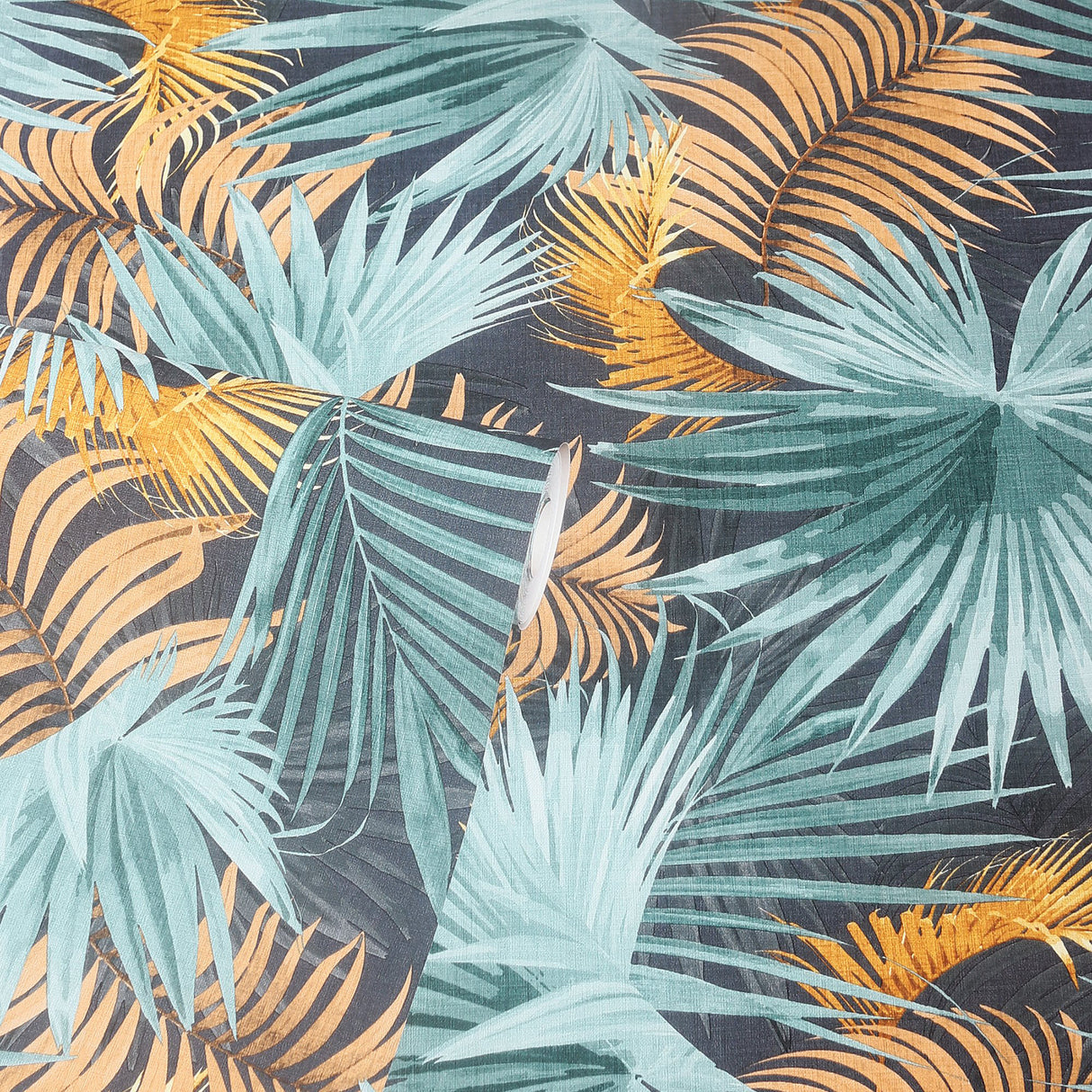 Esau Teal by Arthouse Jungle Palms Wallpaper – Brewster Home Fashions AH296005
