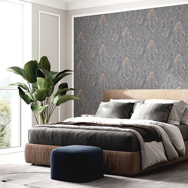 Darcel Grey by Arthouse Granite Wallpaper – Brewster Home Fashions AH296708