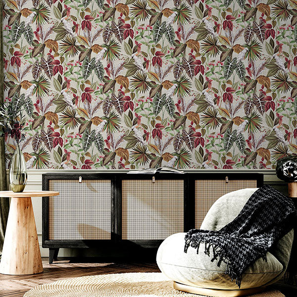 Lorraine Neutral by Arthouse Tropical Wallpaper- Brewster Home Fashions AH296908