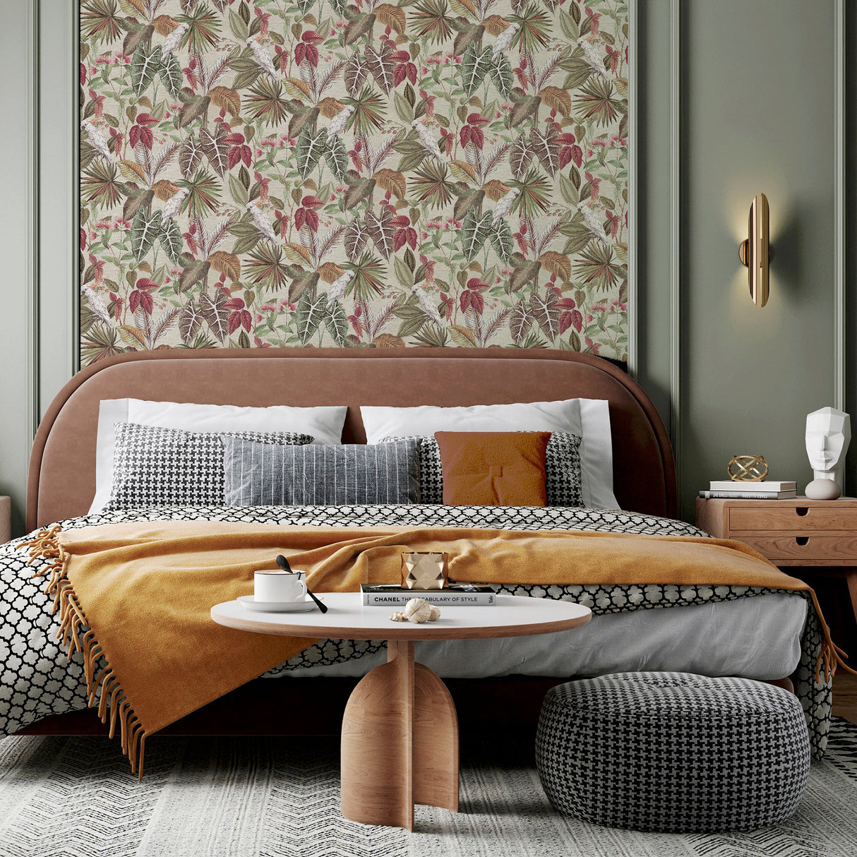 Lorraine Neutral by Arthouse Tropical Wallpaper- Brewster Home Fashions AH296908