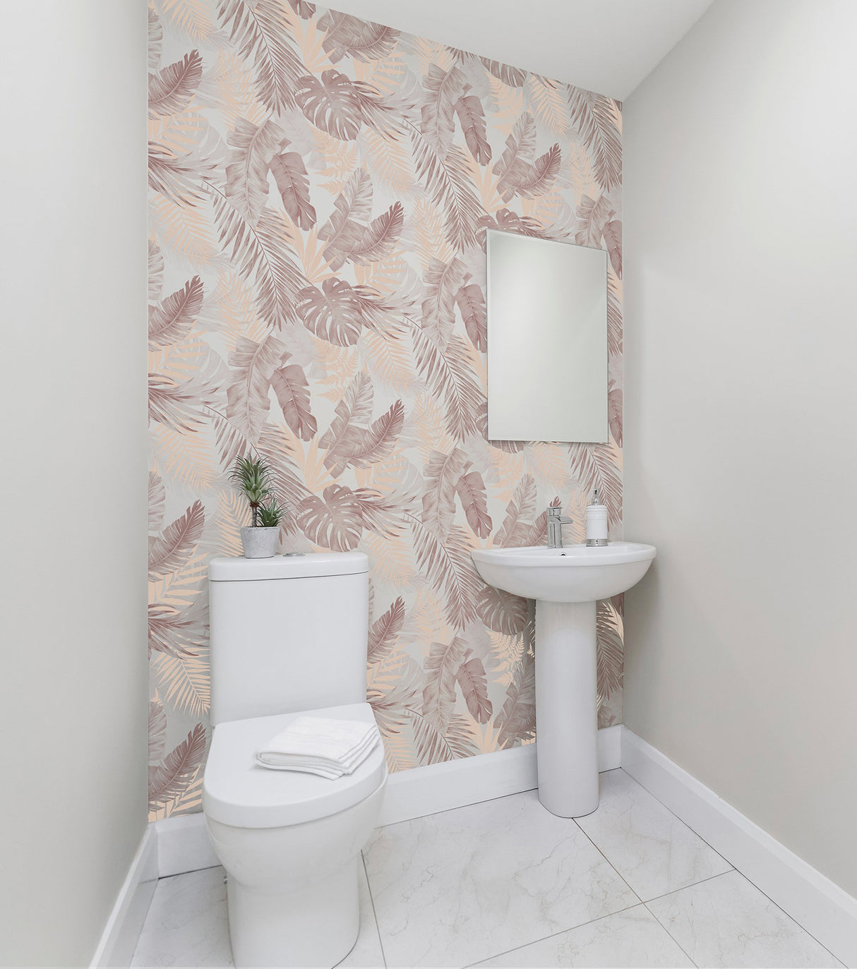 Nell Blush by Arthouse Tropical Wallpaper- Brewster Home Fashions AH297107