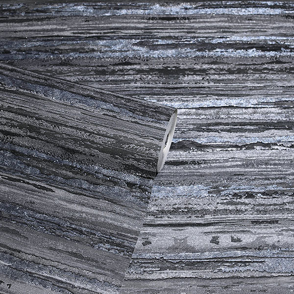 Philomena Denim by Arthouse Striated Wallpaper – Brewster Home Fashions AH297700