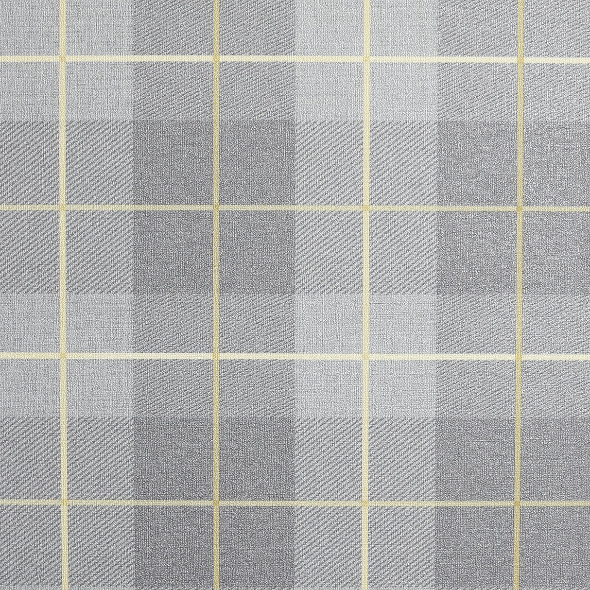 Hector Grey Plaid heavyweight vinyl wallpaper by Arthouse