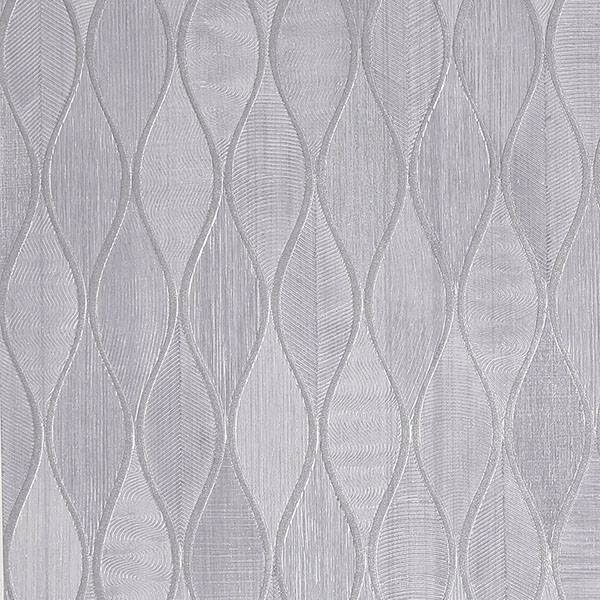 Mattais Silver Ogee Wallpaper by Arthouse