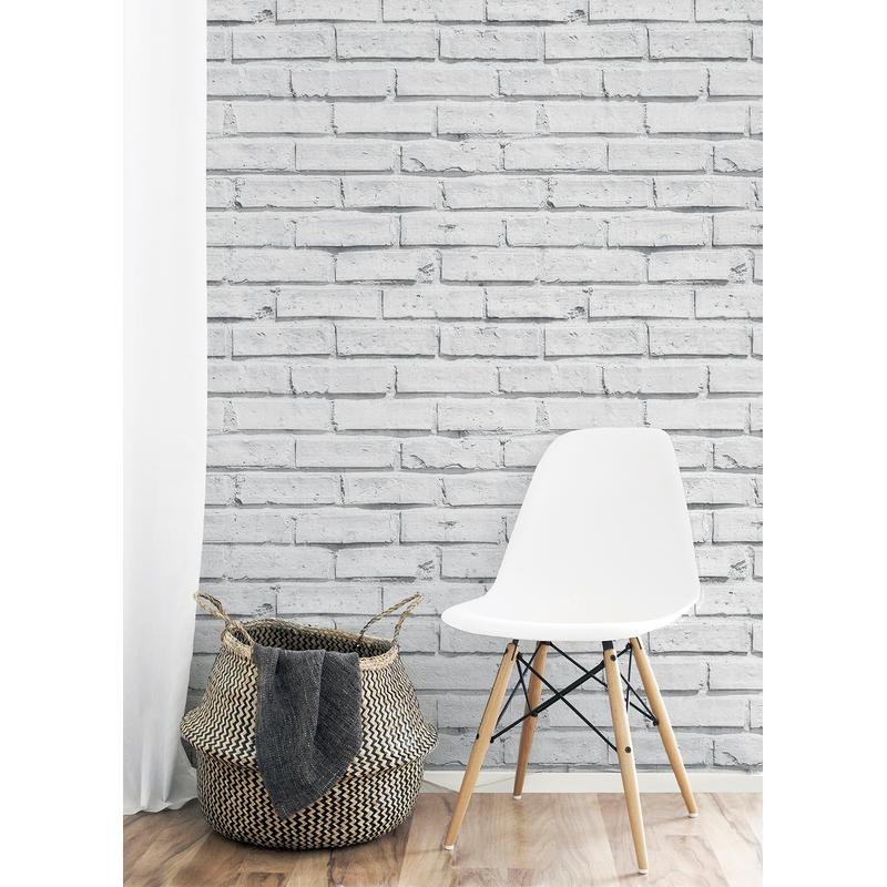 Abner Dove by Arthouse Brick Wallpaper – Brewster AH623004