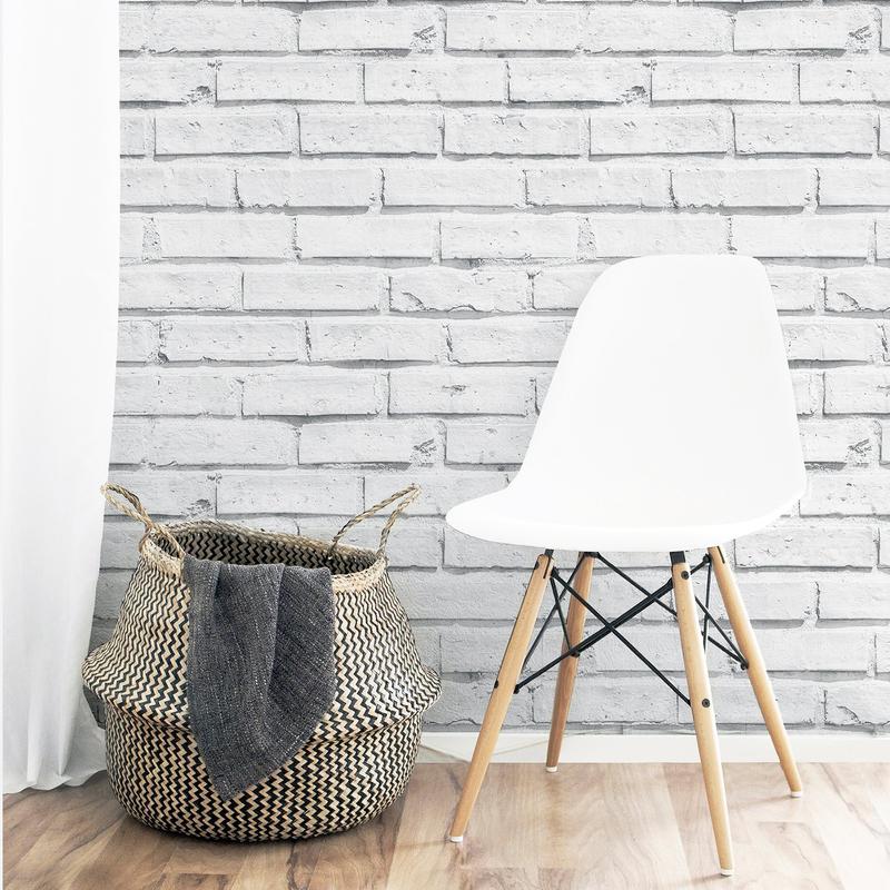 Abner Dove by Arthouse Brick Wallpaper – Brewster AH623004