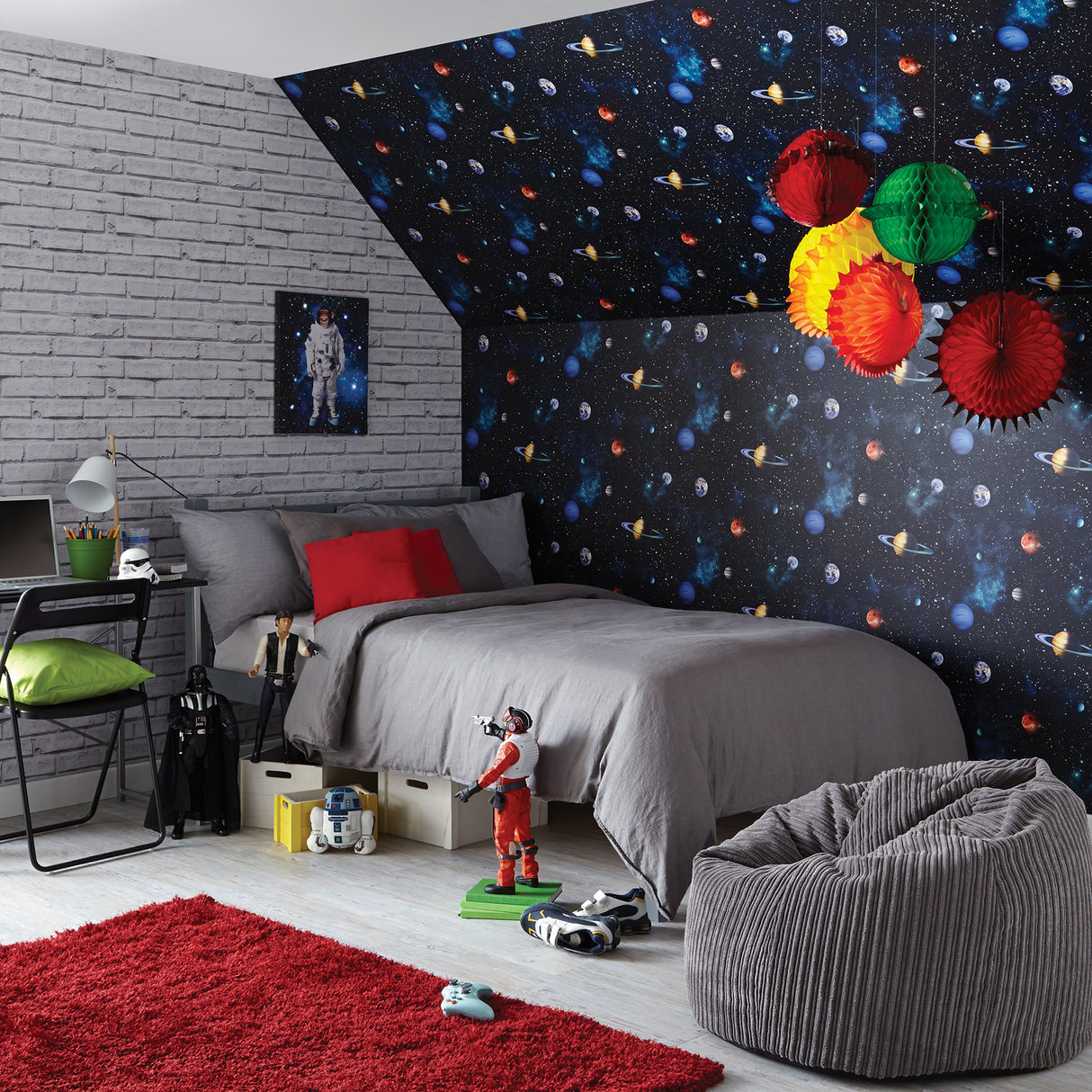 Albert Black by Arthouse Cosmos Wallpaper – Brewster Home Fashions AH668100