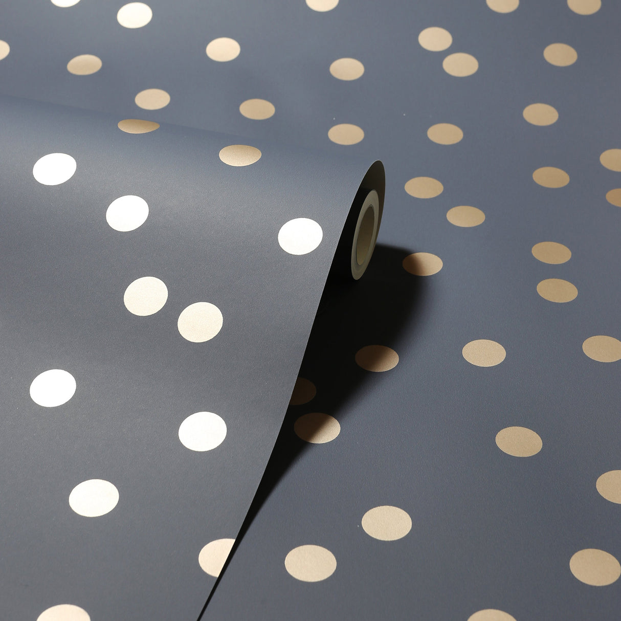 Priscella Charcoal by Arthouse Polka Dot Wallpaper – Brewster Home Fashions AH685001