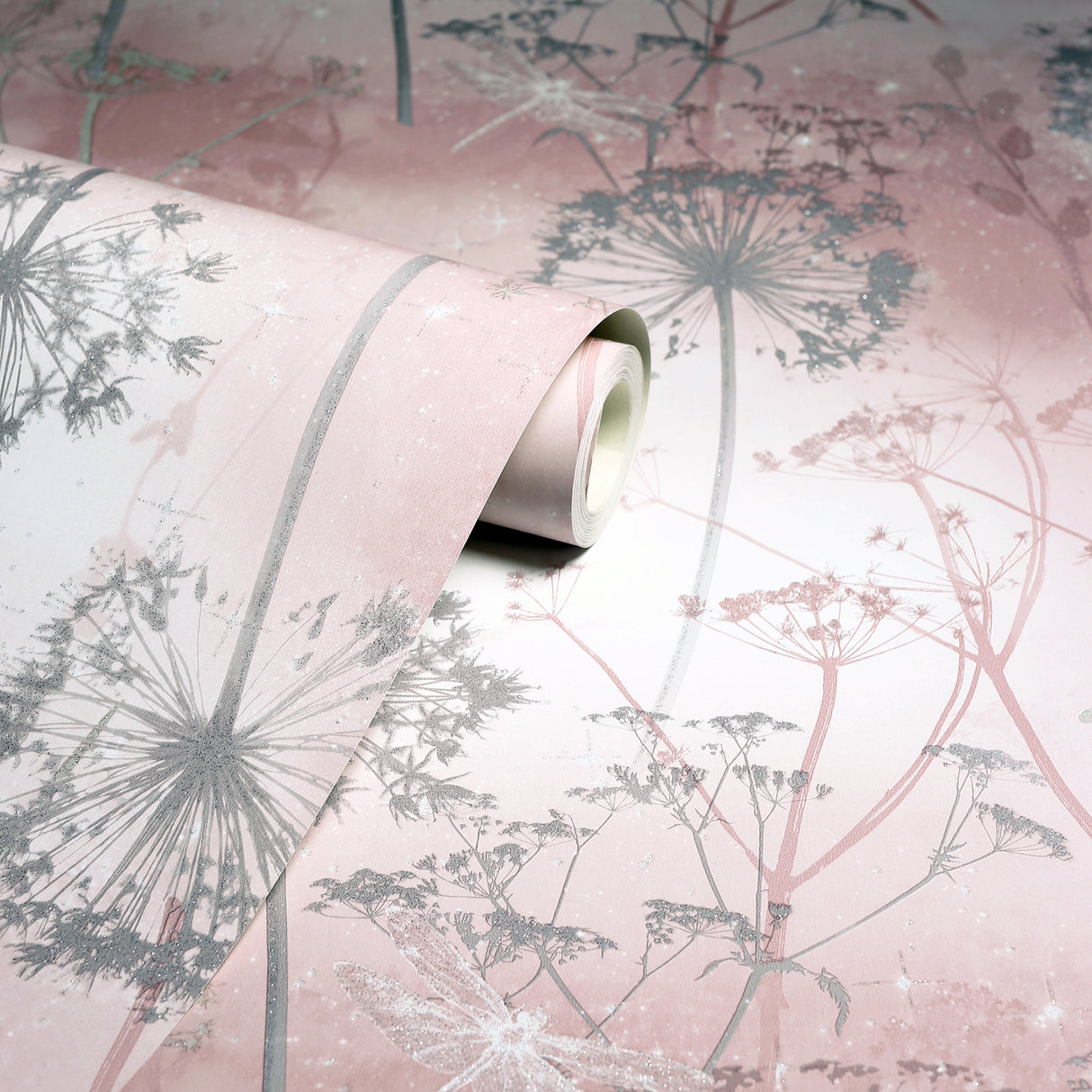 Lena Pink by Arthouse Floral Wallpaper – Brewster Home Fashions AH692305