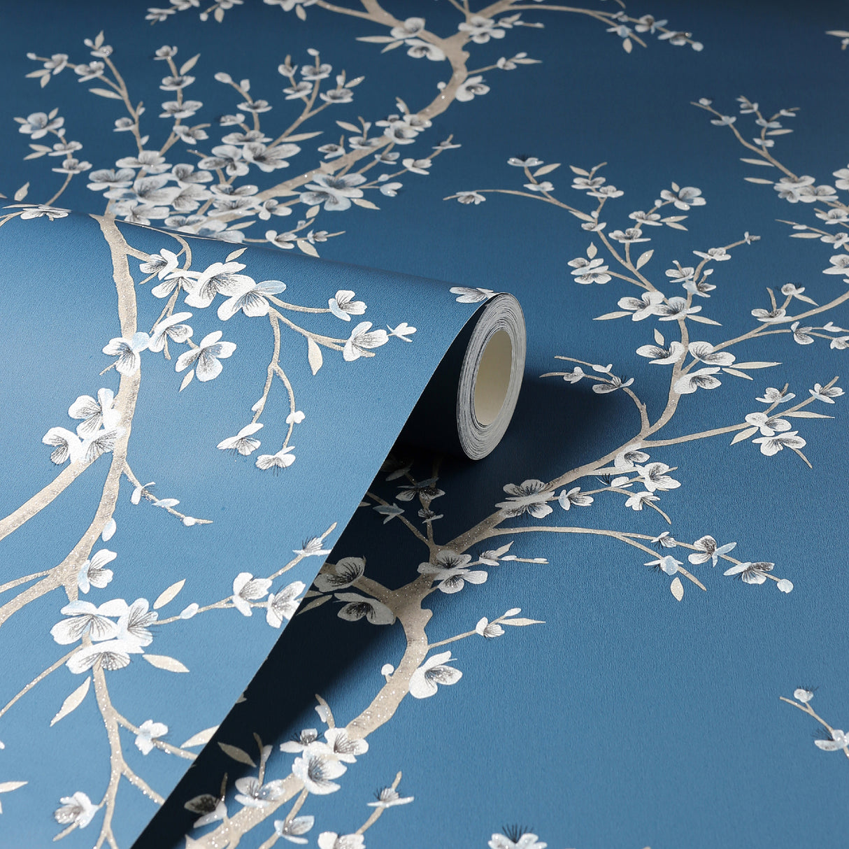 Kaia Blue by Arthouse Flowering Tree Wallpaper – Brewster Home Fashions AH692805