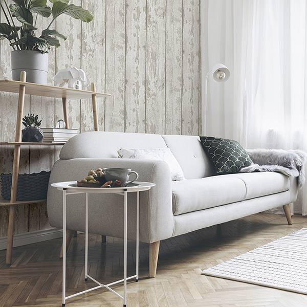 Ambrose Cream by Arthouse Wood Plank Wallpaper – Brewster Home Fashions AH694700