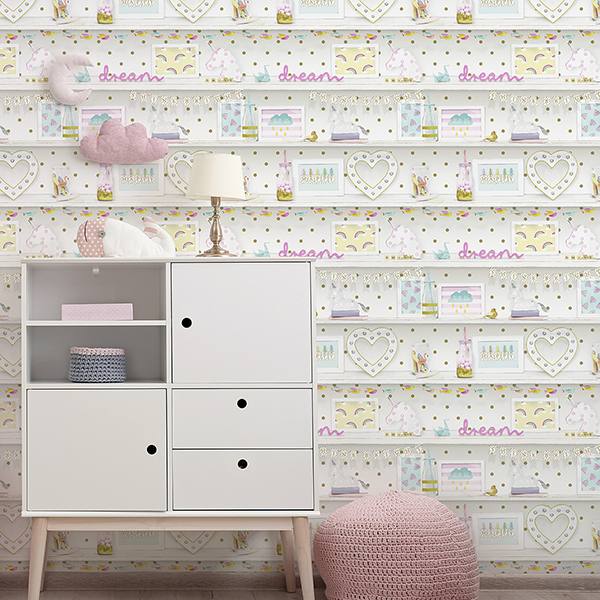 Bonnie Multicolor by Arthouse Memento Wallpaper – Brewster Home Fashions AH696004