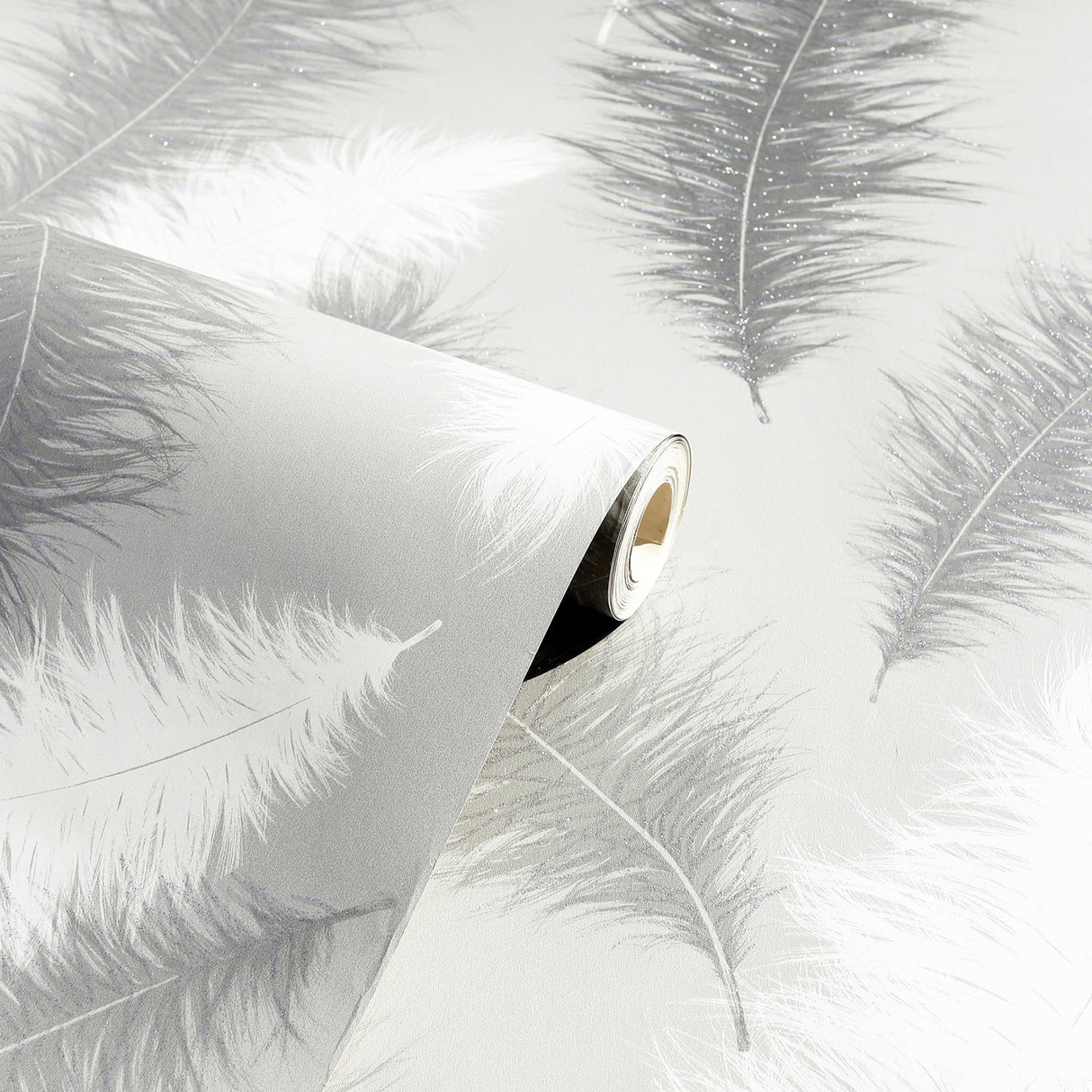 Sussurro Grey by Arthouse Feathers Wallpaper- Brewster Home Fashions AH901705