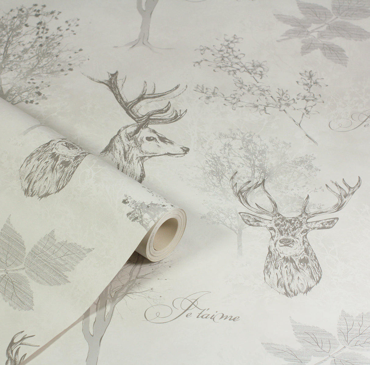 Gilbert Black by Arthouse Etched Stag Wallpaper – Brewster Home Fashions AH901808