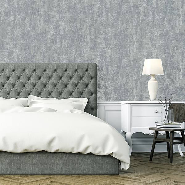 Lloyd Pewter by Arthouse Stone Texture Wallpaper – Brewster Home Fashions AH902109