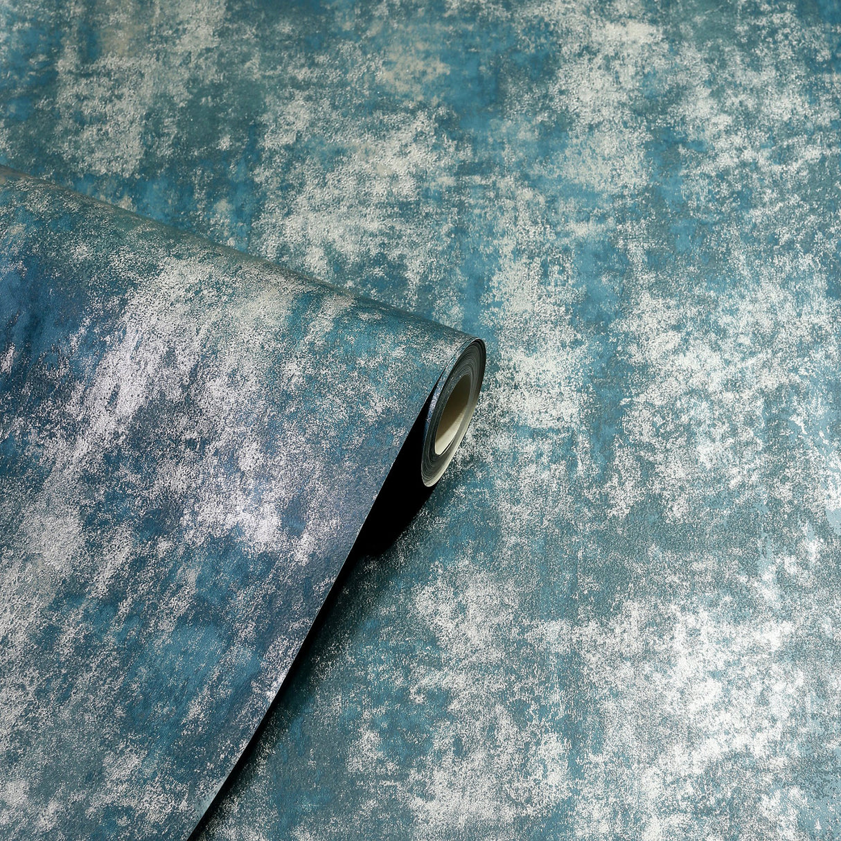 Velour Teal by Arthouse Distressed Blown Vinyl Wallpaper – Brewster AH904005
