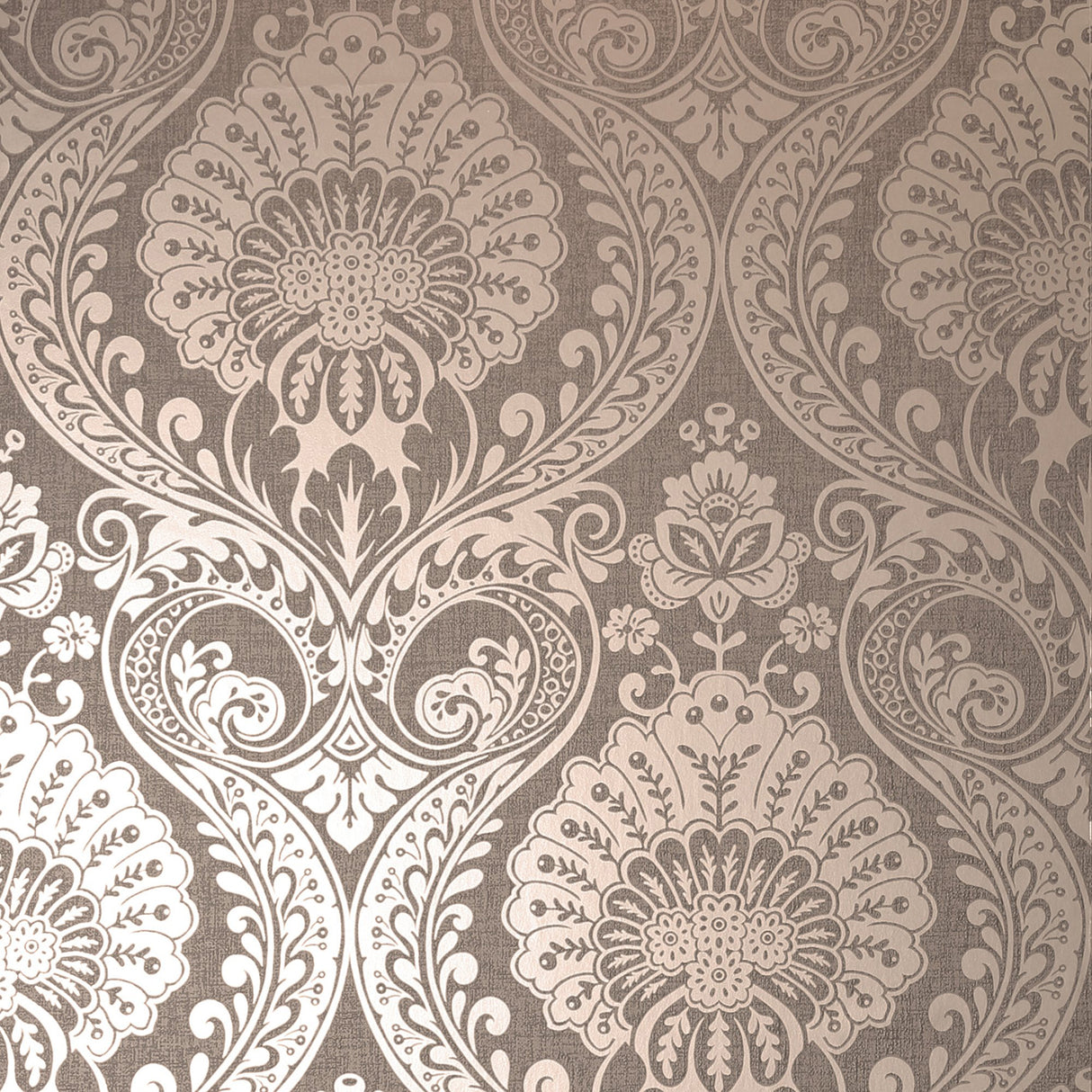 Berenice Rose Gold Luxe Rose Gold by Arthouse Damask Wallpaper- Brewster Home Fashions AH906605