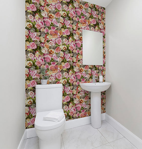 Deirdre Pink by Arthouse Floral Wallpaper- Brewster Home Fashions AH908006