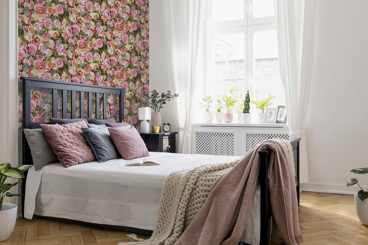 Deirdre Pink by Arthouse Floral Wallpaper- Brewster Home Fashions AH908006