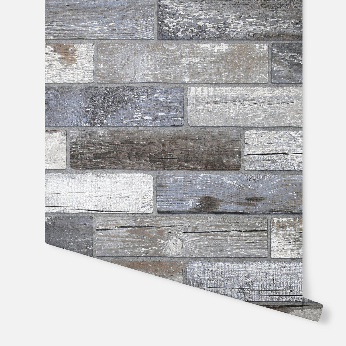 Wallace Grey by Arthouse Wood Tile Wallpaper- Brewster Home Fashions AH908908