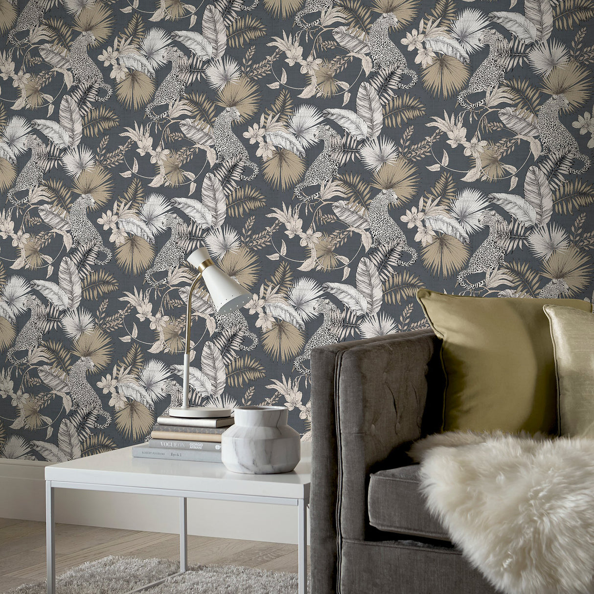 Maude Neutral by Arthouse Tropical Wallpaper – Brewster Home Fashions AH909408