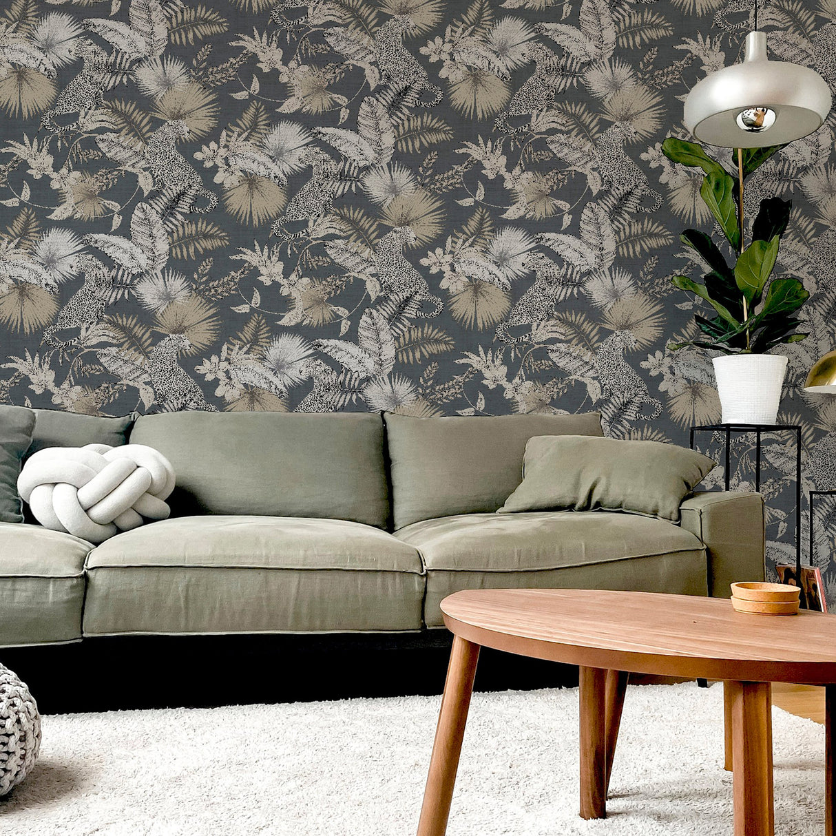 Maude Neutral by Arthouse Tropical Wallpaper – Brewster Home Fashions AH909408