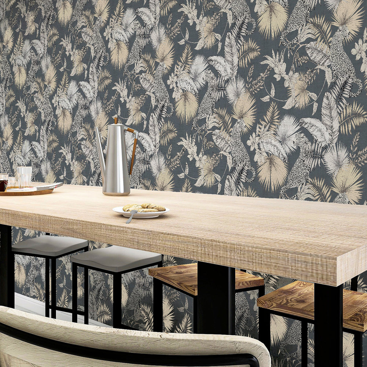 Maude Neutral by Arthouse Tropical Wallpaper – Brewster Home Fashions AH909408