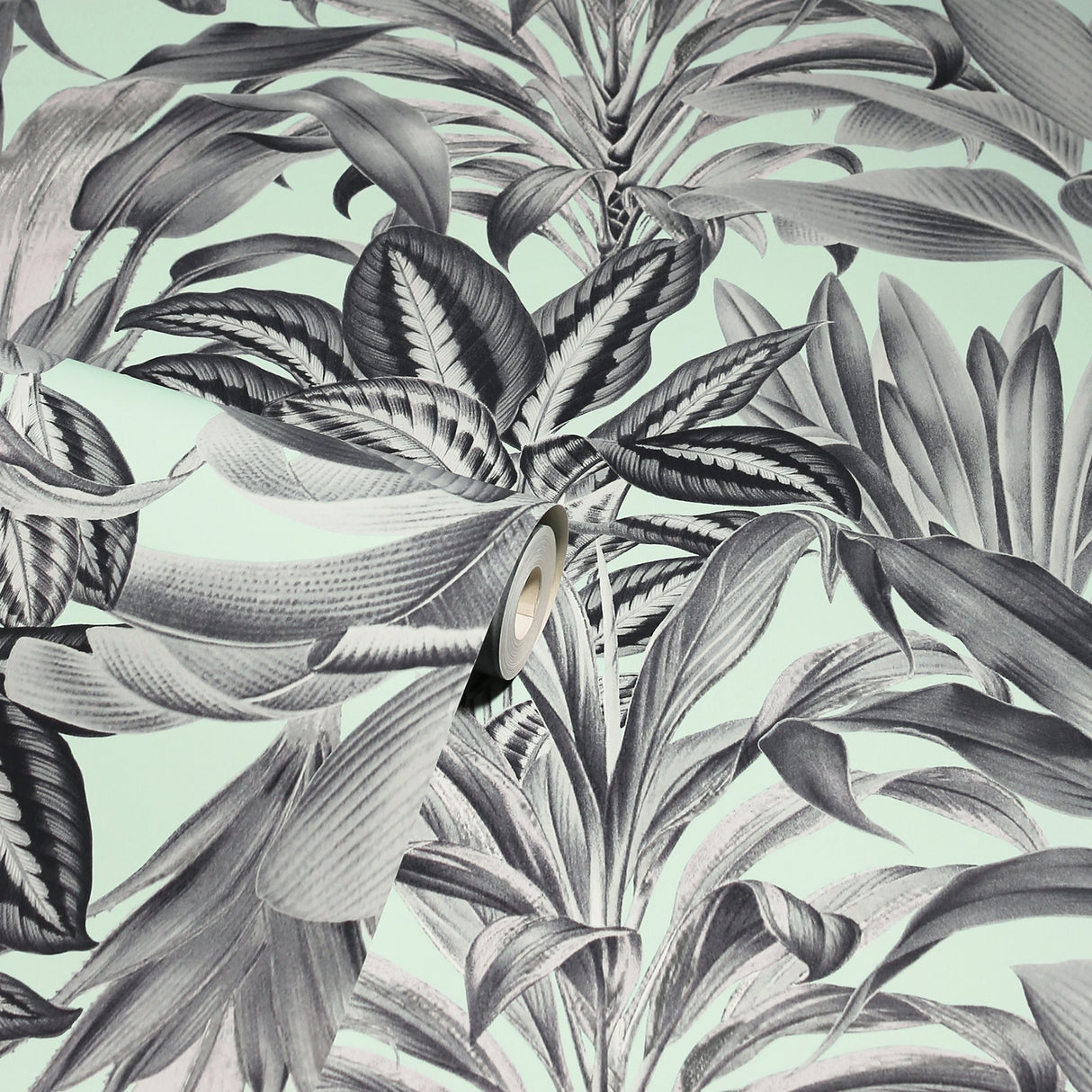 Alice Mint Greenhouse by Arthouse Botanical Wallpaper – Brewster Home Fashions AH909500