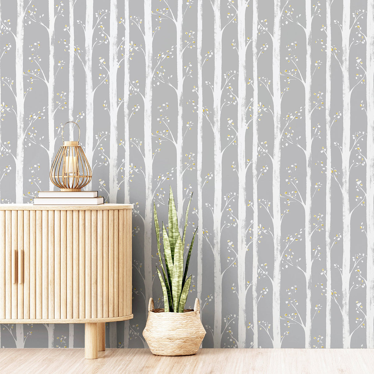 Florence Grey by Arthouse Forest Wallpaper – Brewster Home Fashions AH909504