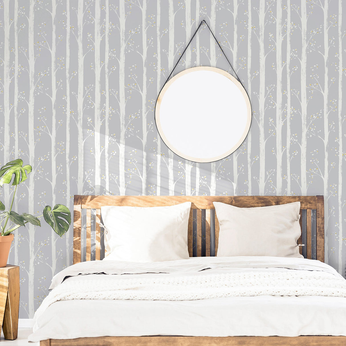Florence Grey by Arthouse Forest Wallpaper – Brewster Home Fashions AH909504