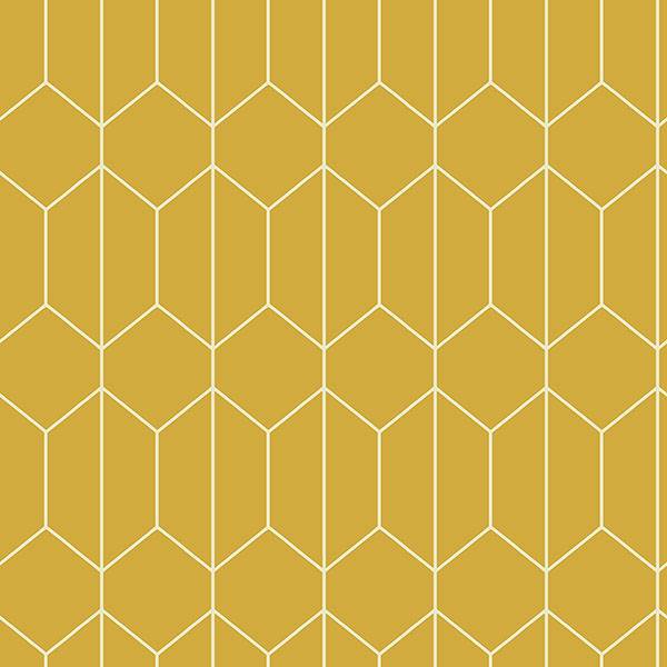 Orson Yellow Trellis Wallpaper by Arthouse – Brewster AH909701