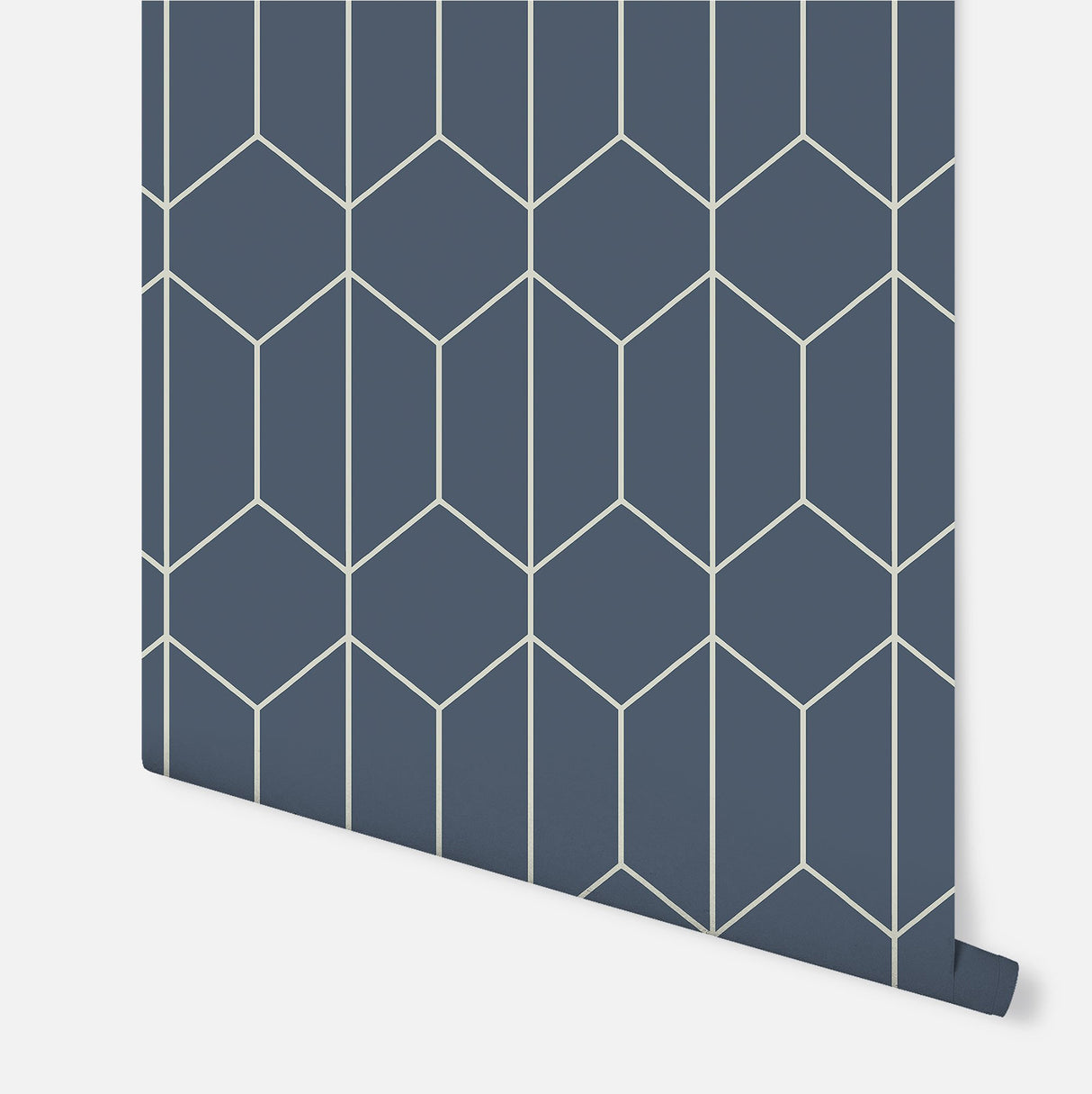 Orson Navy Trellis by Arthouse Geometric Wallpaper – Brewster Home Fashions AH909702