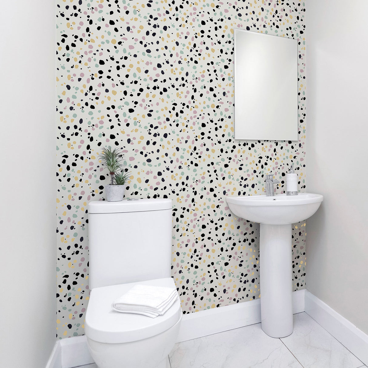 Floyd Multicolor by Arthouse Terrazzo Wallpaper- Brewster Home Fashions AH909708